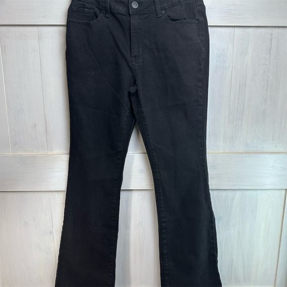 No Boundaries Bootcut Jeans Juniors 9 Mid Rise Multicolor Denim Stretch Pants - Picture 2 of 14